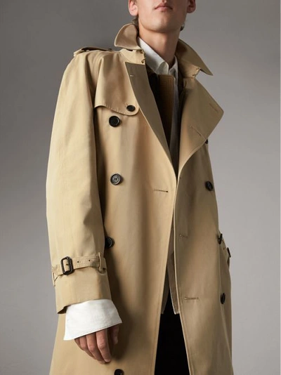 Shop Burberry The Westminster – Extra-long Trench Coat In Honey