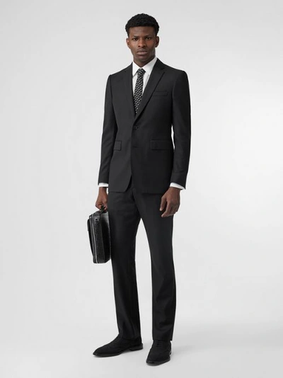 Shop Burberry Classic Fit Wool Suit In Black