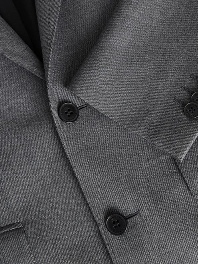 Shop Burberry Classic Fit Sharkskin Wool Suit In Mid Grey Melange