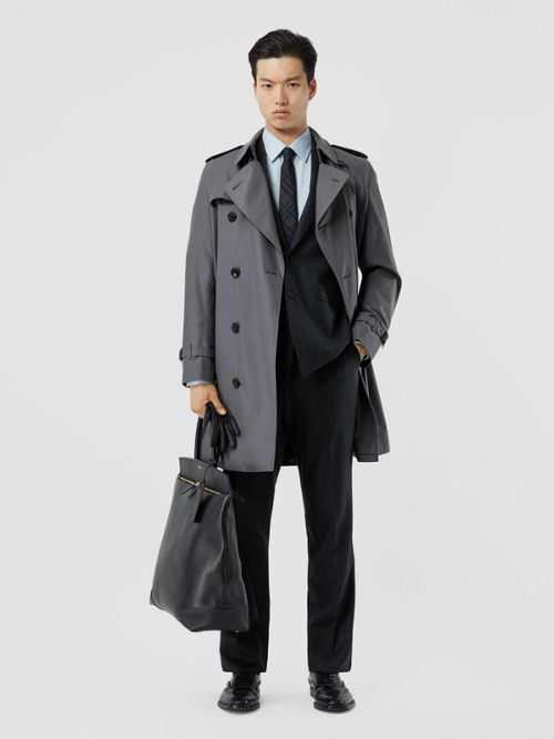 burberry chelsea mid length trench coat