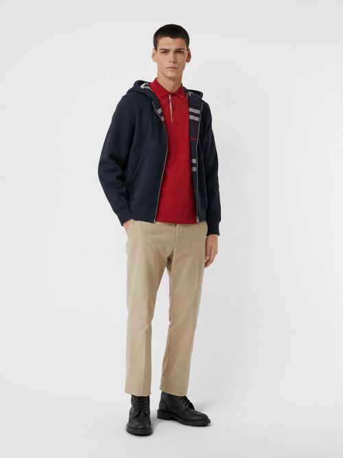 burberry jersey hooded top