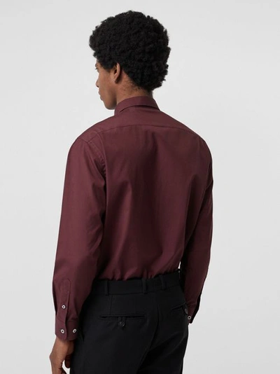 Burberry oxblood cheap shirt