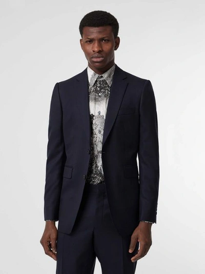 Shop Burberry Classic Fit Wool Twill Suit In Navy