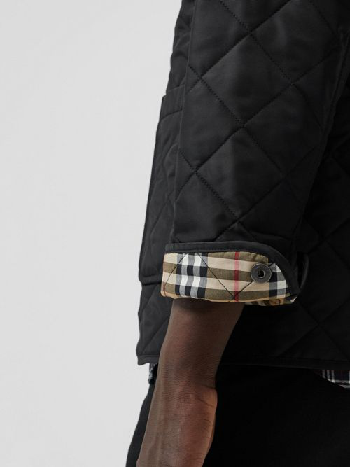 burberry diamond quilted thermoregulated blazer