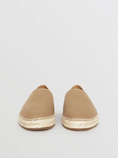 Shop Burberry Canvas Check Espadrilles In Classic Check