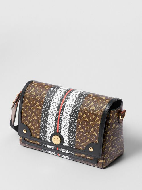 burberry monogram stripe print e canvas backpack