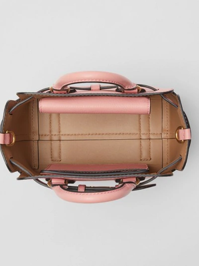 Shop Burberry The Mini Leather Belt Bag In Ash Rose
