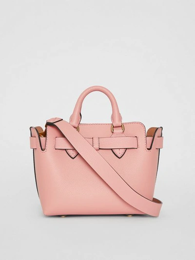 Shop Burberry The Mini Leather Belt Bag In Ash Rose