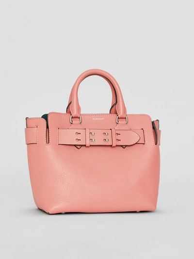 Shop Burberry The Small Leather Belt Bag In Dusty Rose