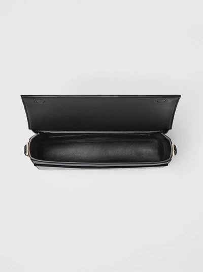 Shop Burberry Large Patent Leather Grace Bag In Black