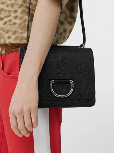 Shop Burberry The Small Leather D-ring Bag In Black