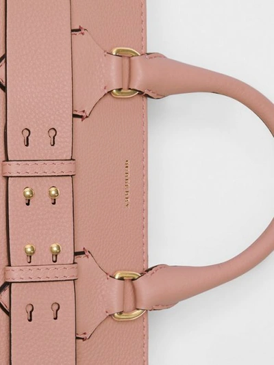 Shop Burberry The Medium Leather Belt Bag In Ash Rose