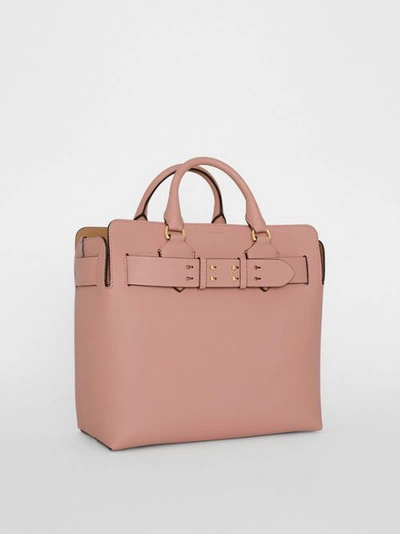 Shop Burberry The Medium Leather Belt Bag In Ash Rose