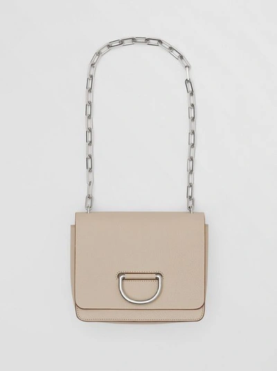 Shop Burberry The Small Leather D-ring Bag In Stone