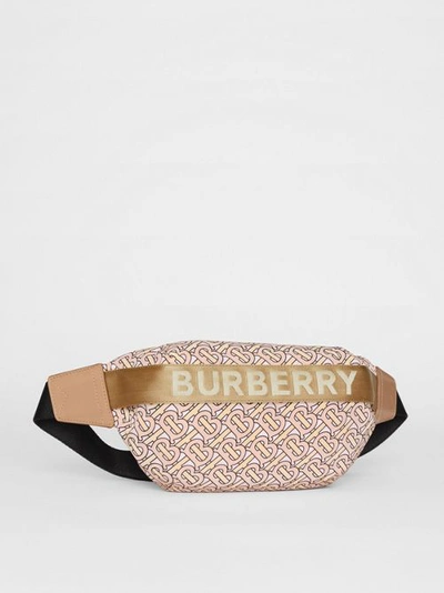 Shop Burberry Medium Monogram Pr In Blush