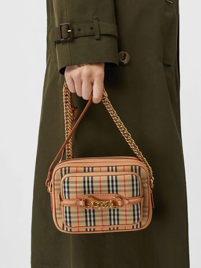 Burberry The 1983 Check Link Camera Bag In Yellow | ModeSens