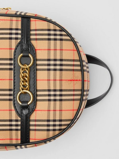 Shop Burberry The 1983 Check Link Backpack In Black