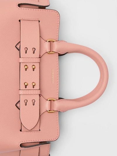 Shop Burberry The Small Leather Belt Bag In Ash Rose