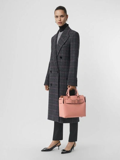 Shop Burberry The Small Leather Belt Bag In Ash Rose