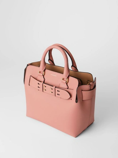 Shop Burberry The Small Leather Belt Bag In Ash Rose