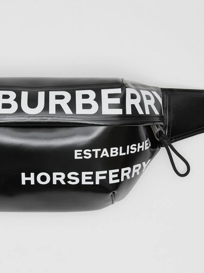 Shop Burberry Medium Horseferry Pr In Black