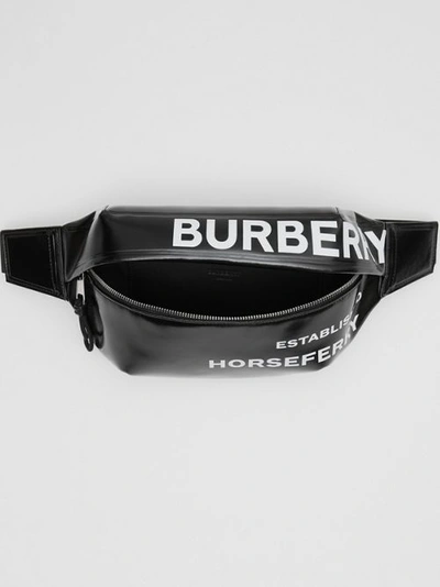 Shop Burberry Medium Horseferry Pr In Black