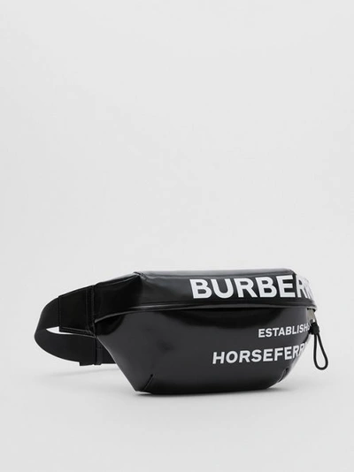 Shop Burberry Medium Horseferry Pr In Black
