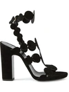 Pierre Hardy Pearls Suede T-strap Sandals
