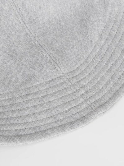 Shop Burberry Monogram Motif Rain Hat In Light Grey Melange