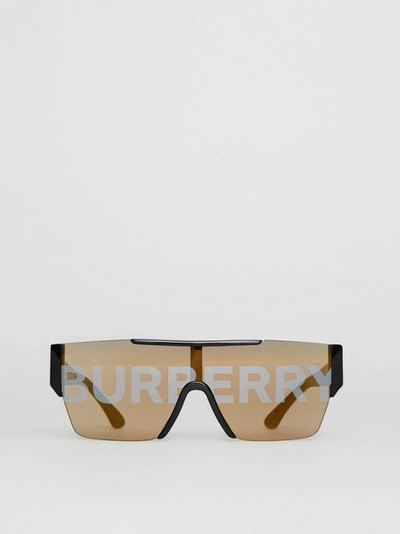 Burberry Logo Lens D-frame Sunglasses In Black | ModeSens