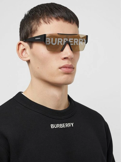 Burberry sunglasses with logo on lens on sale