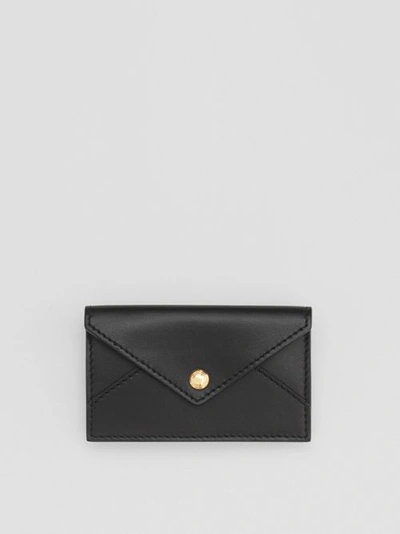 Shop Burberry Belted Quilted Lambsk In Black