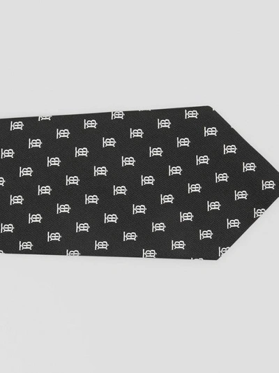 Shop Burberry Classic Cut Monogram Motif Silk Jacquard Tie In Black