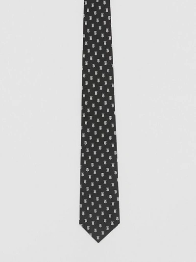 Shop Burberry Classic Cut Monogram Motif Silk Jacquard Tie In Black