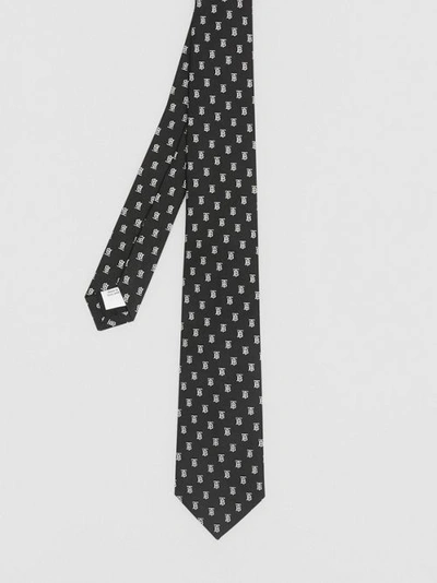 Shop Burberry Classic Cut Monogram Motif Silk Jacquard Tie In Black