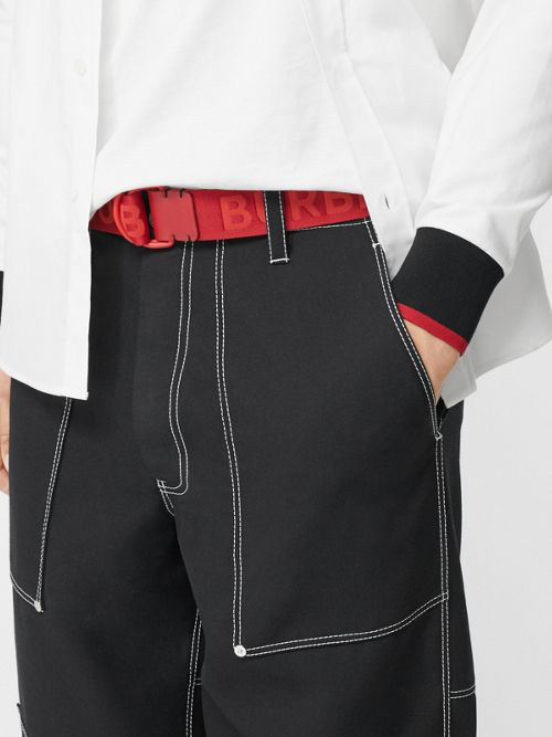 burberry double d ring belt