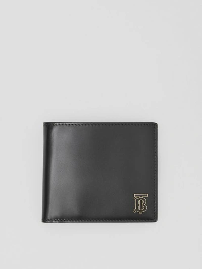 Shop Burberry Monogram Motif Leather International Bifold Wallet In Black