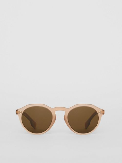 burberry keyhole round frame sunglasses