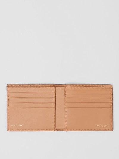 Shop Burberry Monogram Motif Leather International Bifold Wallet In Oxblood