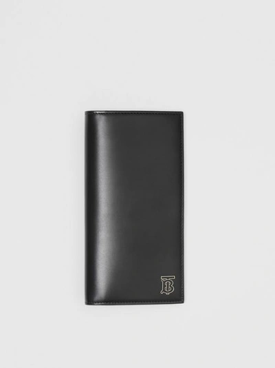 Shop Burberry Monogram Motif Leather Continental Wallet In Black