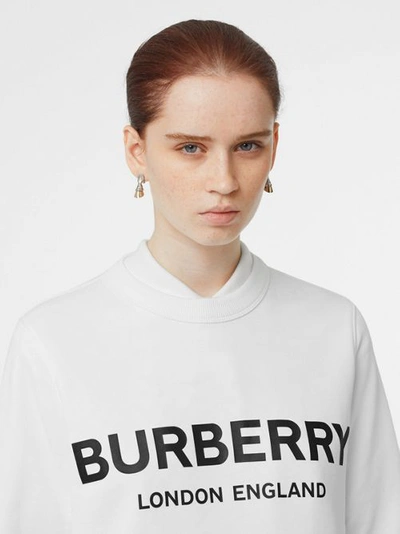 Shop Burberry Logo Pr In White