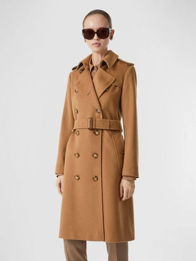 Shop Burberry Cashmere Kens In Bronze