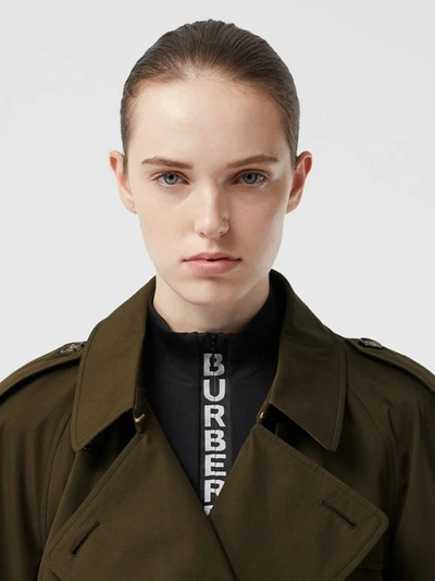 Shop Burberry The Mid-length Westminster Heritage Trench Coat In Dark Military Khaki