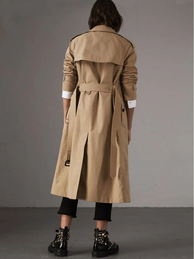 Shop Burberry The Westminster – Extra-long Trench Coat In Honey