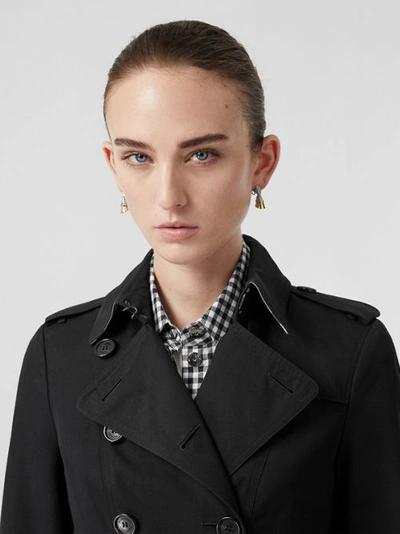 Shop Burberry The Sandringham – Long Trench Coat In Black