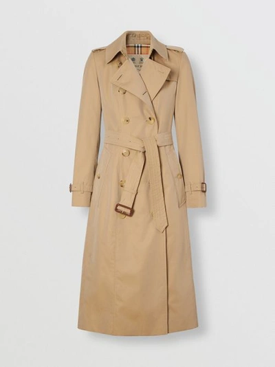 Shop Burberry The Long Chelsea Heritage Trench Coat In Honey