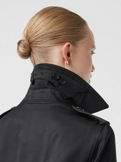 BURBERRY Silk Satin Trench Coat 