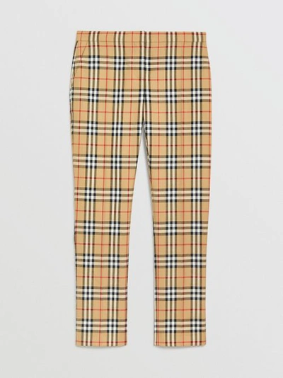 Vintage 格纹羊毛直筒裤