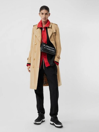 Shop Burberry The Long Kensington Heritage Trench Coat In Honey