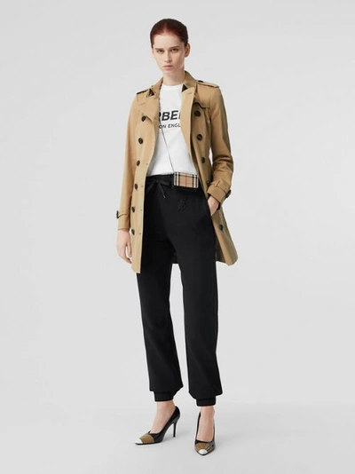 Shop Burberry The Sandringham – Mid-length Trench Coat In Honey